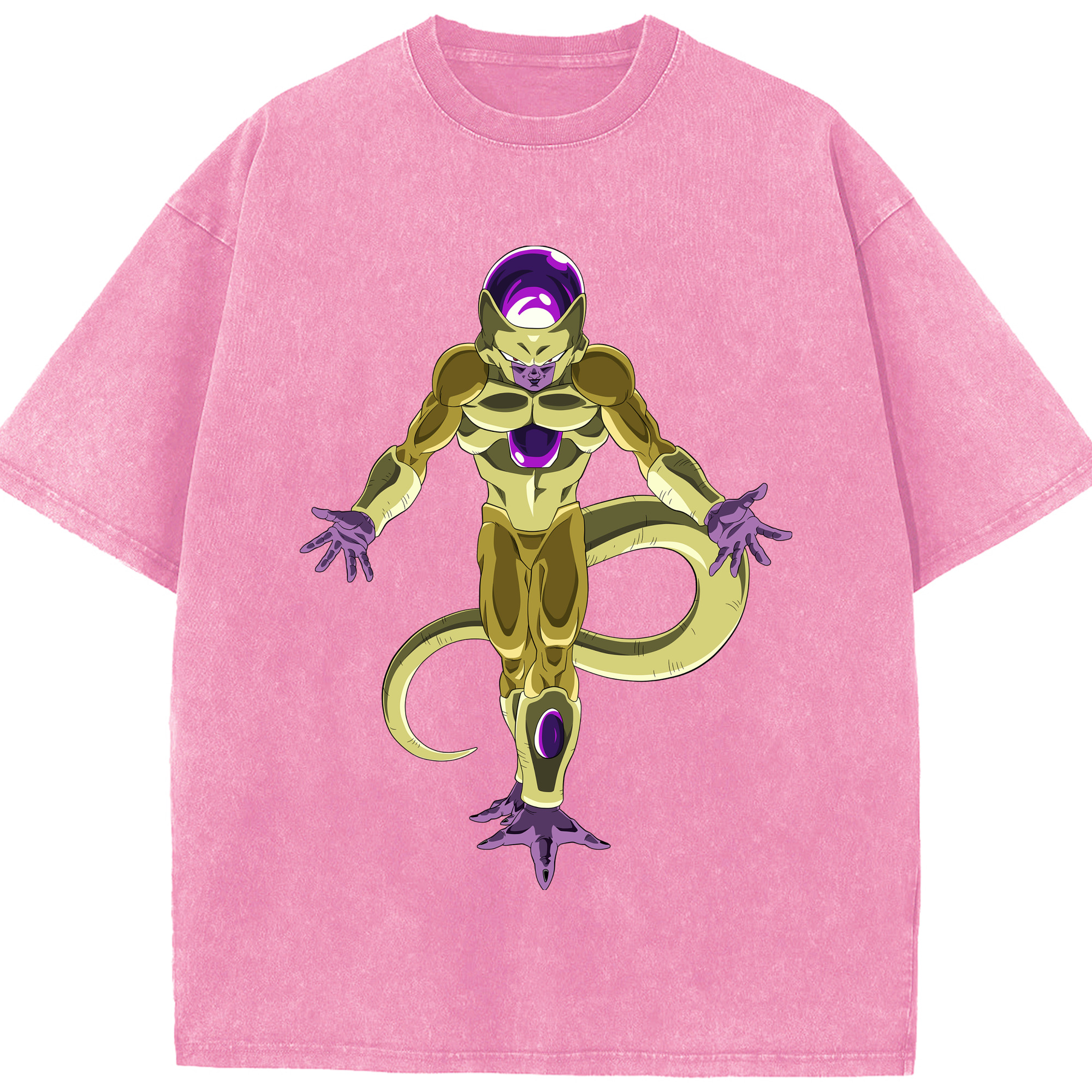 （画像用） ドラゴンボール フリーザ DRAGON BALL Frieza 綿100% ヴィンテージ風 半袖Tシャツ（フロントプリント）